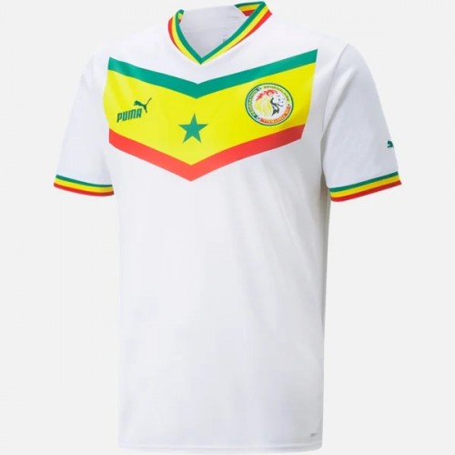 Senegal VM 2022 Hemma Fotbollströjor Kortärmad